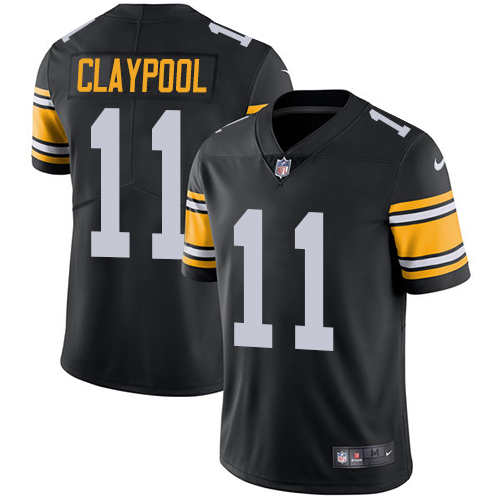 Pittsburgh Steelers #11 Chase Claypool Black Alternate Youth Stitched NFL Vapor Untouchable Limited Jersey->youth nfl jersey->Youth Jersey